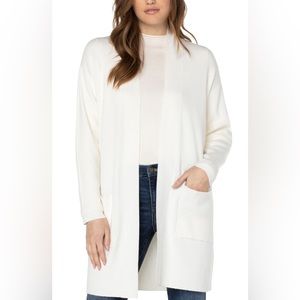 New Without Tags Liverpool Ivory cardigan sweater size large
